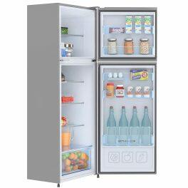 Haier 240 Litre 2 Star Double Door Frost Free Refrigerator, Silver (HRF-2902BMS)