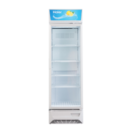 Haier HVC-425GHC Single Door Visi Cooler, White