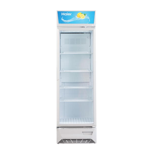 Haier HVC-425GHC Single Door Visi Cooler, White