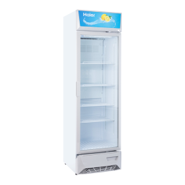 Haier HVC-425GHC Single Door Visi Cooler, White