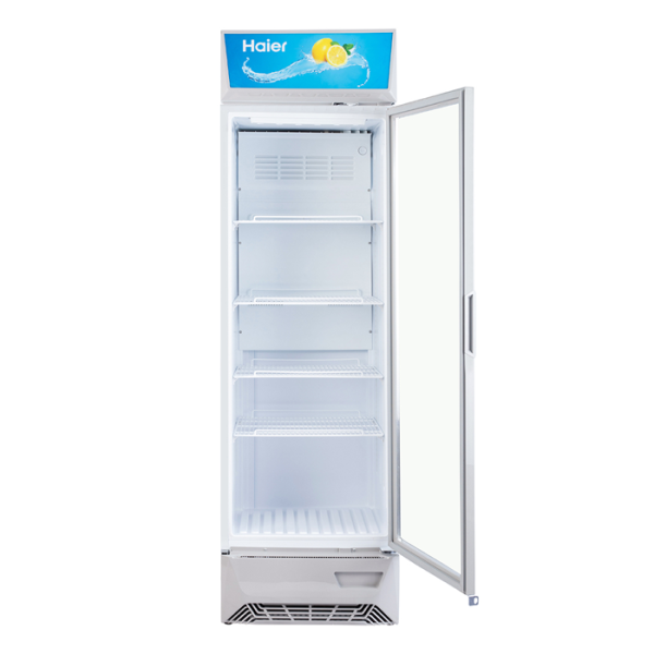 Haier HVC-425GHC Single Door Visi Cooler, White
