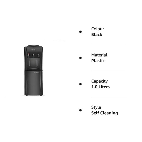 Voltas Pearl RB, Water Dispenser with 20 Litre Refrigerator with 3 Tap Cold, Hot and Normal, Black