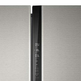 Haier 602 Litre Side by Side Refrigerator, Shiny Steel (HRS-682SS)