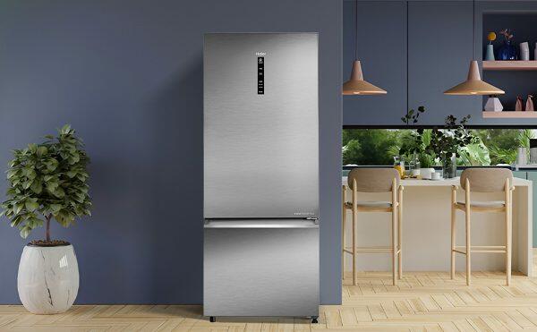 Haier 445 Litre 2 Star Bottom Mount Refrigerator, Inox Steel (HRB-4952BIS)