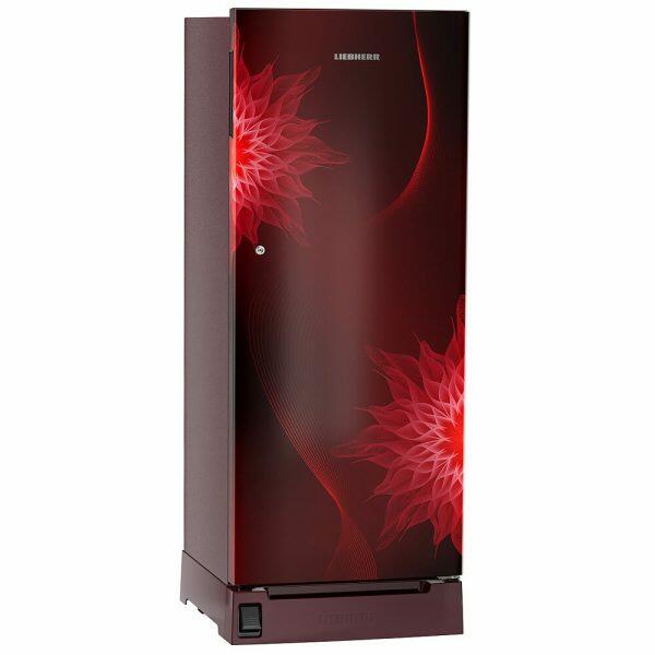 Liebherr DFPRMC 2221, 222L 3 Star Inverter, Direct Cool Single Door Refrigerator, Handsfree, Foot Pedal, Base Drawer,Bar Handle, 20 Years Warranty on Compressor, Red Majestic