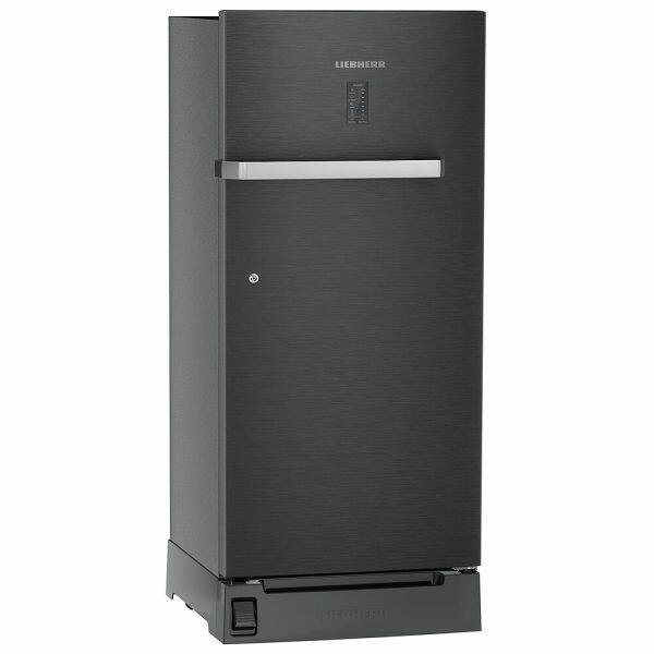 Liebherr DFBBSD 1925, 191L 4 Star Pure Single-door refrigerator with iCoolTouch UI, Foot Pedal, Base Drawer, 20 Years Warranty on Compressor, Black Steel