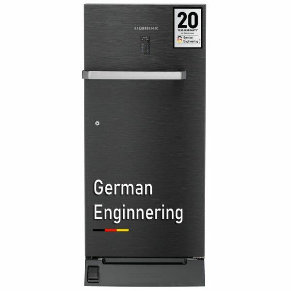 Liebherr DFBBSD 1925, 191L 4 Star Pure Single-door refrigerator with iCoolTouch UI, Foot Pedal, Base Drawer, 20 Years Warranty on Compressor, Black Steel