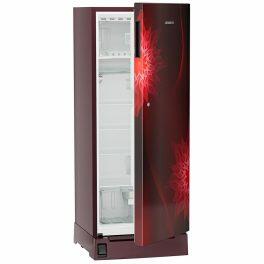 Liebherr DFPRMC 2221, 222L 3 Star Inverter, Direct Cool Single Door Refrigerator, Handsfree, Foot Pedal, Base Drawer,Bar Handle, 20 Years Warranty on Compressor, Red Majestic