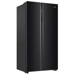 Haier 602 Litre Side By Side Refrigerator, Black Steel (HRS-682KS)
