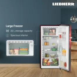 Liebherr DNBRMC 1911 Pure Single-door refrigerator 191 l in 3 star with iCoolTouch UI, Red Majestic