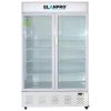 Elanpro ECG1075, 1000 Litre Double Door Visi Cooler with Double Vacuum Glass Door, Digital Temperature Display and LED Lighting, White