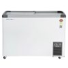 Voltas GT340, 275 Litre Glass Top Deep Freezer with 5 Star Rating and Inbuilt LED Lights, White