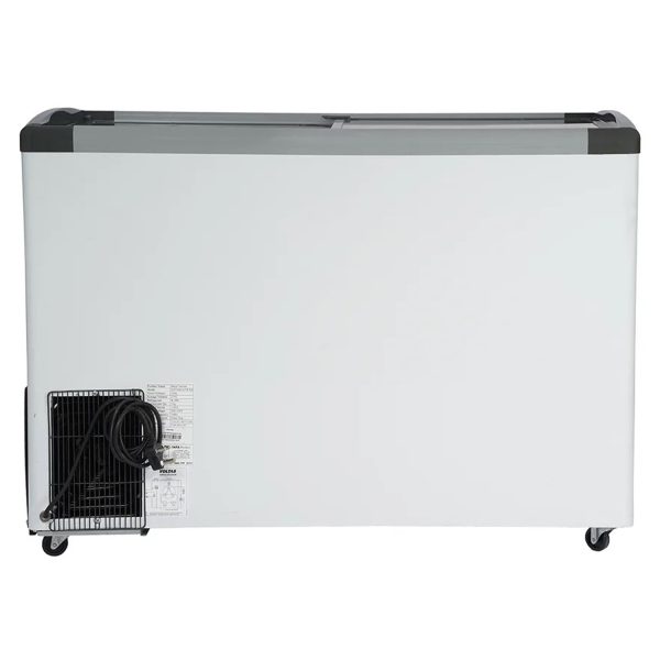 Voltas GT340, 275 Litre Glass Top Deep Freezer with 5 Star Rating and Inbuilt LED Lights, White