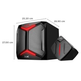 Boat Blitz 2000, 100W 2.1 Channel Multimedia Speaker, Black