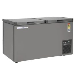 Voltas CVF500 488L Convertible Double Door Deep Freezer with 4 Star, Grey
