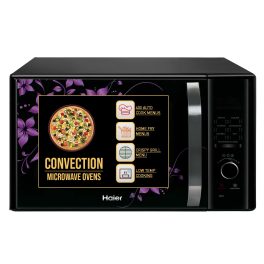 Haier HIL3001CBSH, 30 Litre Convection Microwave Oven with Low Temperature Cooking and 400 Auto Cook Menus, Black