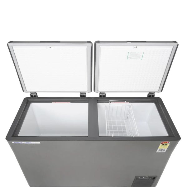 Voltas CVF500 488L Convertible Double Door Deep Freezer with 4 Star, Grey