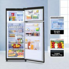 Godrej 294L 3 Star Double Door Refrigerator (EONVALOR 310C, Fossil Steel)