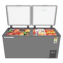 Voltas CVF500 488L Convertible Double Door Deep Freezer with 4 Star, Grey