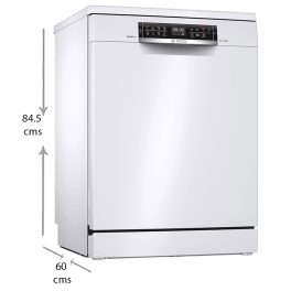 Bosch SMS6ZCW42E, 14 Place Dishwasher with Zeolith Perfect Dry Technology, Dosage Assist and IOT Enabled, White
