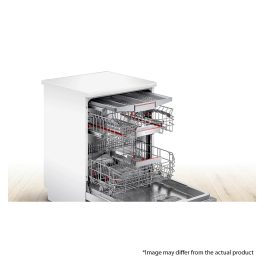 Bosch SMS6ZCW42E, 14 Place Dishwasher with Zeolith Perfect Dry Technology, Dosage Assist and IOT Enabled, White