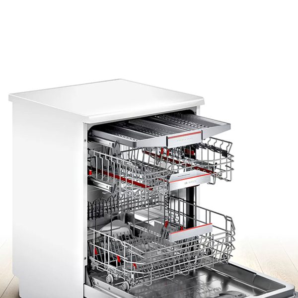 Bosch SMS6ZCW42E, 14 Place Dishwasher with Zeolith Perfect Dry Technology, Dosage Assist and IOT Enabled, White