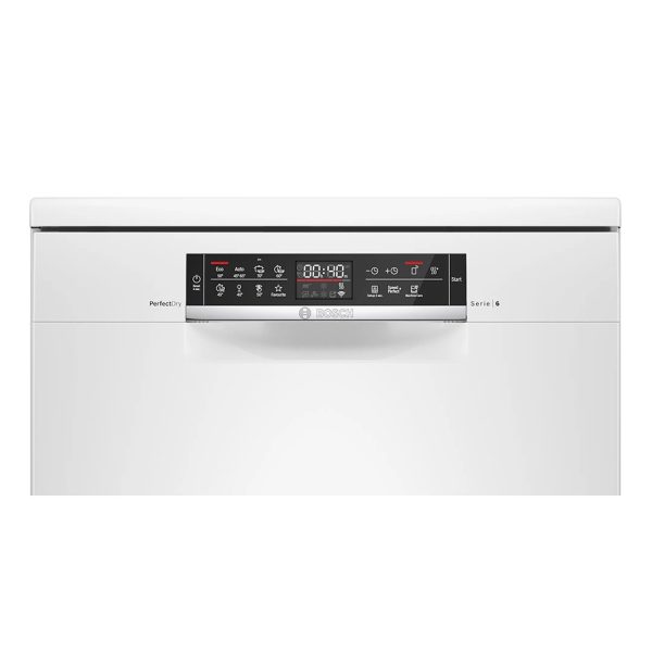 Bosch SMS6ZCW42E, 14 Place Dishwasher with Zeolith Perfect Dry Technology, Dosage Assist and IOT Enabled, White
