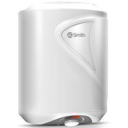 AO Smith Elegance Prime, 10 Litre Vertical Geyser with 5 Star Rating and Bluediamond lined Tank, White