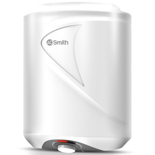 AO Smith Elegance Prime, 10 Litre Vertical Geyser with 5 Star Rating and Bluediamond lined Tank, White