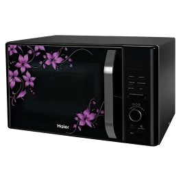Haier HIL3001CBSH, 30 Litre Convection Microwave Oven with Low Temperature Cooking and 400 Auto Cook Menus, Black