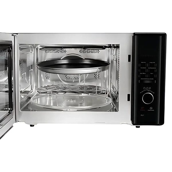 Haier HIL3001CBSH, 30 Litre Convection Microwave Oven with Low Temperature Cooking and 400 Auto Cook Menus, Black
