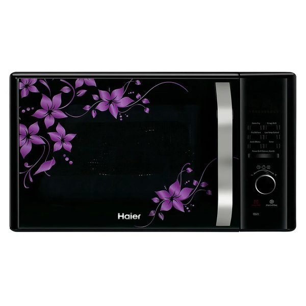 Haier HIL3001CBSH, 30 Litre Convection Microwave Oven with Low Temperature Cooking and 400 Auto Cook Menus, Black