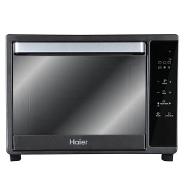 Haier HIL3501GR, 35 Litre Oven Toaster Grill with Digital Control, Motorized Rotisserie and Kebab Making Accesories, Grey