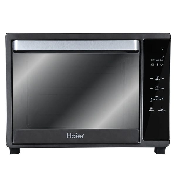 Haier HIL3501GR, 35 Litre Oven Toaster Grill with Digital Control, Motorized Rotisserie and Kebab Making Accesories, Grey