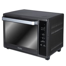 Haier HIL3501GR, 35 Litre Oven Toaster Grill with Digital Control, Motorized Rotisserie and Kebab Making Accesories, Grey