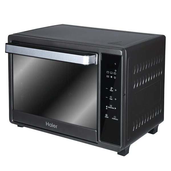 Haier HIL3501GR, 35 Litre Oven Toaster Grill with Digital Control, Motorized Rotisserie and Kebab Making Accesories, Grey