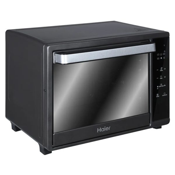 Haier HIL3501GR, 35 Litre Oven Toaster Grill with Digital Control, Motorized Rotisserie and Kebab Making Accesories, Grey