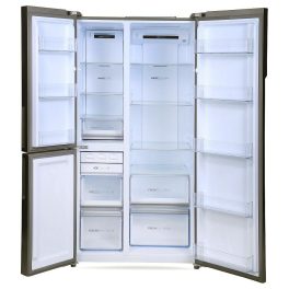 Haier 598 Litre Side by Side Refrigerator, Inox Steel (HRT-683IS)