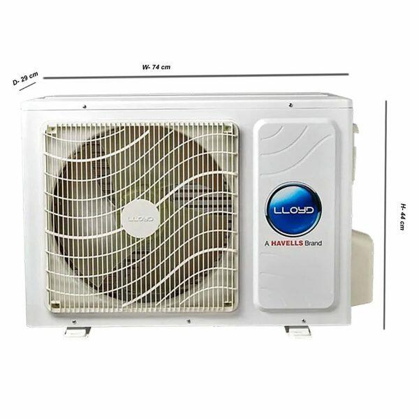 Lloyd GLS12I3FOSEC 1 Ton 3 Star Inverter Split AC with 4-in-1 Convertible, White