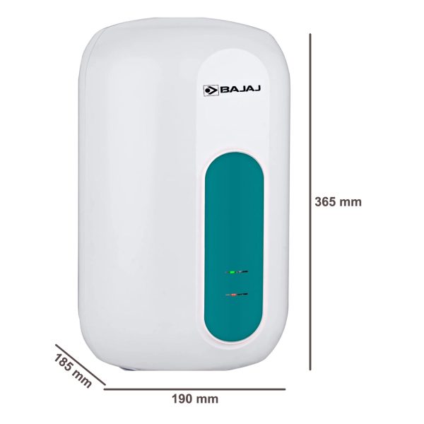 Bajaj Aquaquick, 3 Litre with BIS Approved ISI Marking, Shock Resistant and Rust Proof Body, White