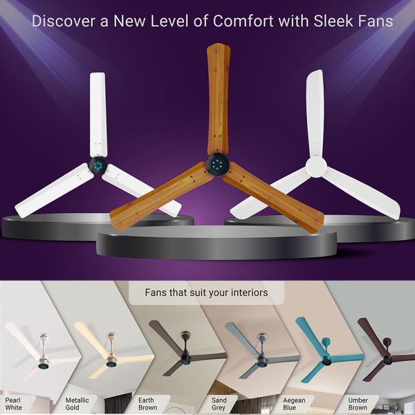 Atomberg Renesa+ 1200, 48 Inch BLDC Ceiling Fan with Remote Control and LED Indicators, Sand Grey