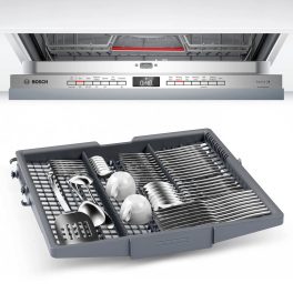 Bosch SMV6HVXOOI, 14 Place Fully Integrated Dishwasher with IOT, Extra Dry and 10 Year Rust Through Warranty, White