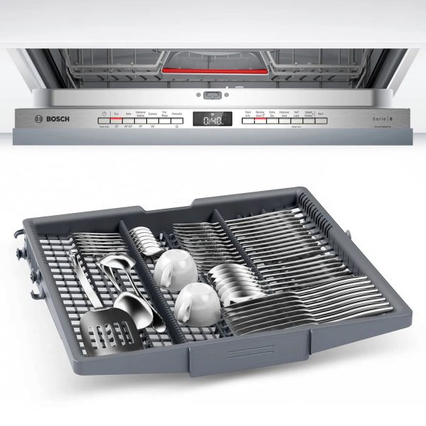 Bosch SMV6HVXOOI, 14 Place Fully Integrated Dishwasher with IOT, Extra Dry and 10 Year Rust Through Warranty, White