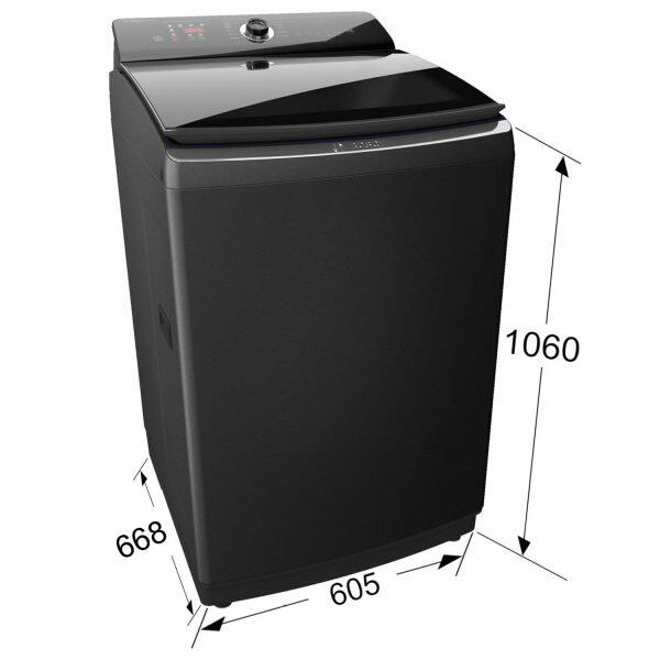 Bosch WOI115BOIN, 11 KG 5 Star Fully Automatic Top Load Machine with Eco Silence Inverter Motor and Built In Heater, Black