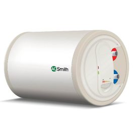 AO Smith Elegance 25, 25 Litre Storage Water Heater with Blue Diamond Glass and Glass Coated Incoloy heating element, White