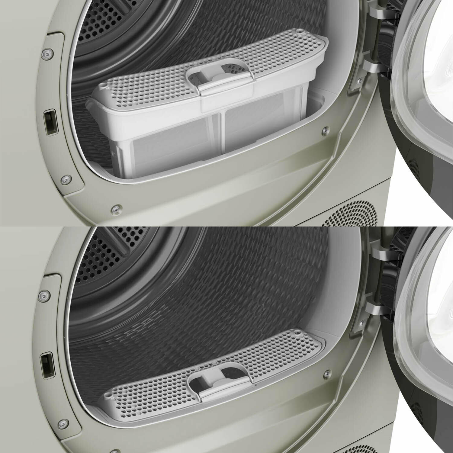 Bosch WPG24108, 9 KG Fully Automatic Front Load Condensor Tumbler Dryer with Anti Crease and Allergy Plus, Silver