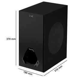 boat Aavante Bar Aura, 160W Soundbar with 2.1 Channel Wired Subwoofer, Pitch-Black