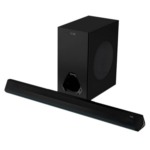 boat Aavante Bar Aura, 160W Soundbar with 2.1 Channel Wired Subwoofer, Pitch-Black