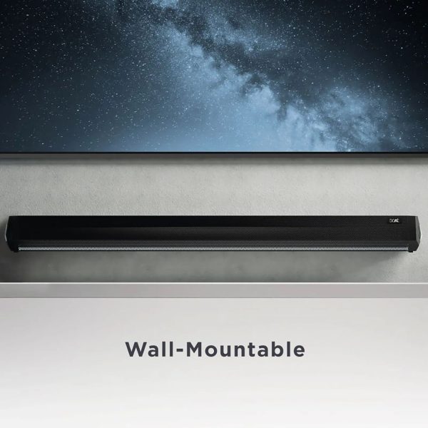 boat Aavante Bar Aura, 160W Soundbar with 2.1 Channel Wired Subwoofer, Pitch-Black