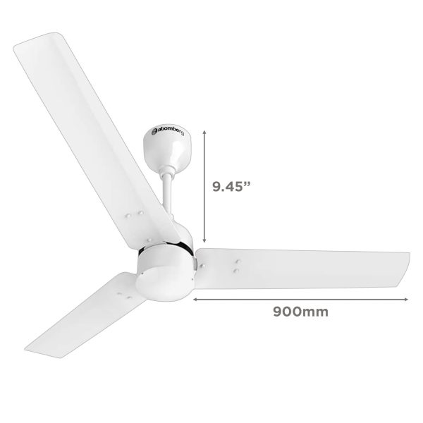 Atomberg Renesa 900, 36 Inch BLDC Ceiling Fan with Remote Control and LED Indicators, White